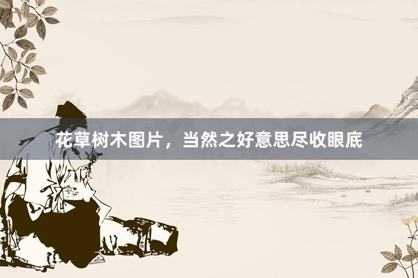花草树木图片，当然之好意思尽收眼底